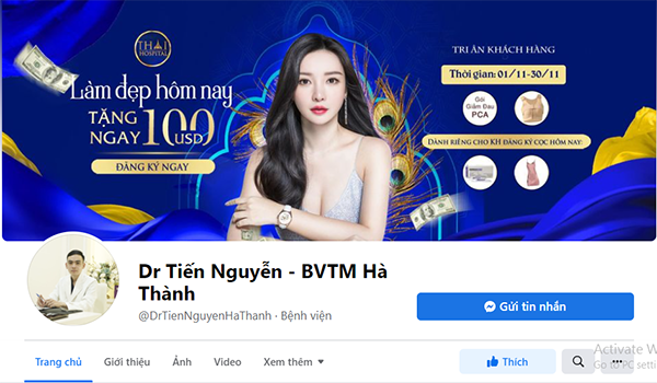 Adigi xây dựng fanpage cho bác sĩ Tiến Nguyễn
