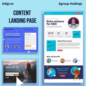 Content landing page